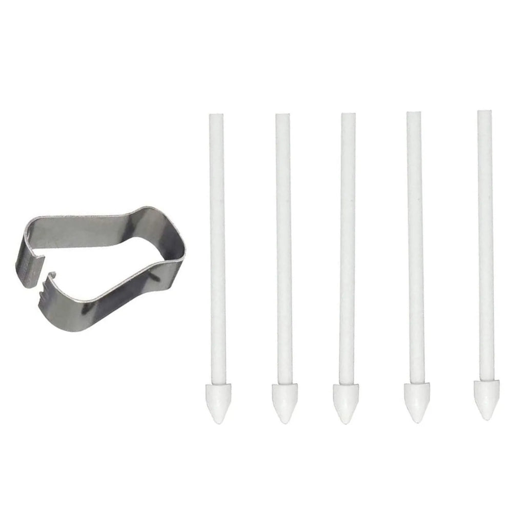 Rotating stylus tip refill 5-pack in black, white, and grey for Samsung S6 S7 N10 N20