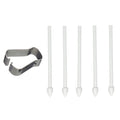 Rotating stylus tip refill 5-pack in black, white, and grey for Samsung S6 S7 N10 N20