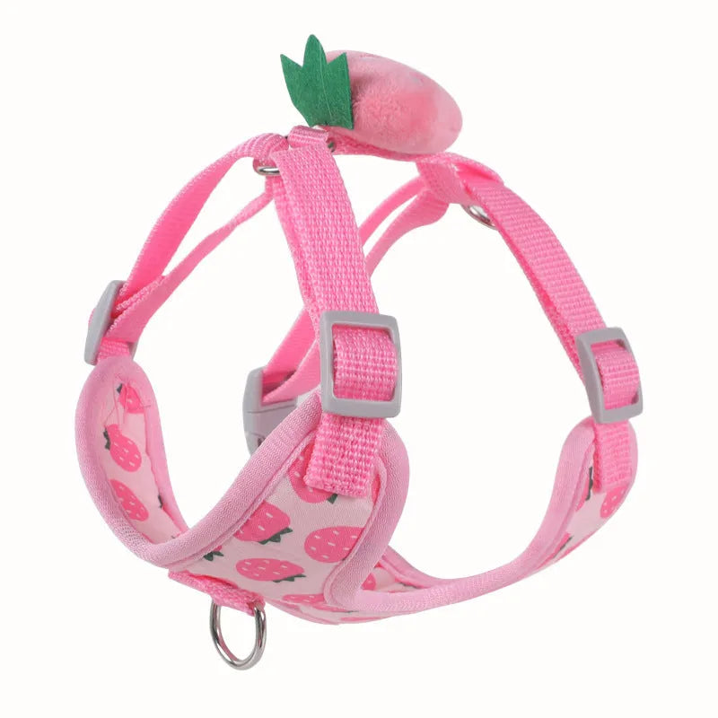 Reflective vest-style harness and lead for a small dog in avocado green colour.