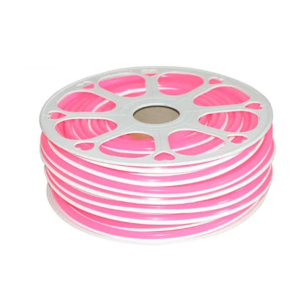 Flexible silicone split neon light bar showing 8mm width and neon colour options