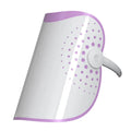 White and purple photon IPL beauty mask device on a plain background.