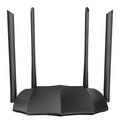 AC8 dual-band wireless router with gigabit ports and compact design