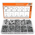 304 stainless steel spring lock washer combination box containing 900 pieces with gasket tool for M2 to M12 screw diameters