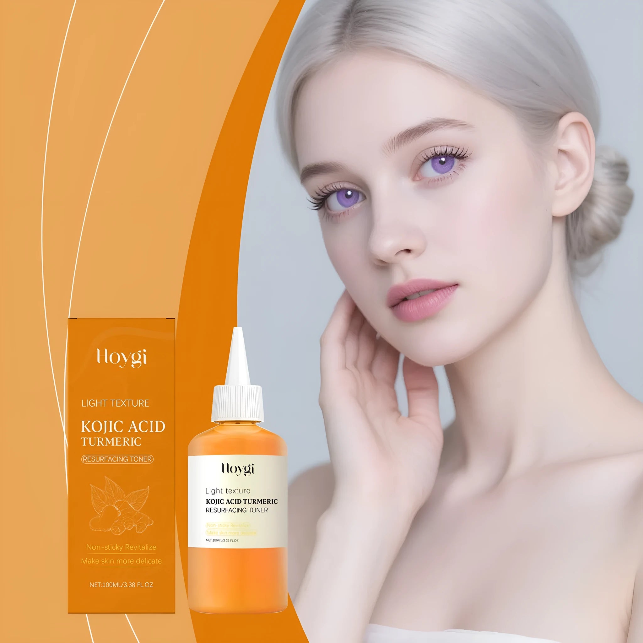Turmeric Moisturising Water 100ml bottle with non-oily facial toner formula