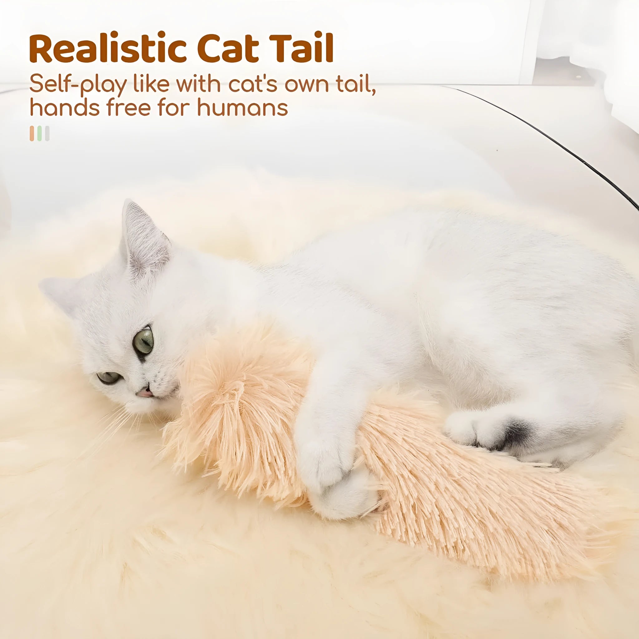 Soft plush cat toy pillow measuring 27x10cm available in blue green pink and white colours for pet play