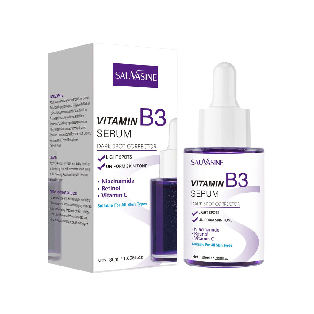 30ml bottle of Vitamin B3 nourishing, moisturising and firming facial essence.