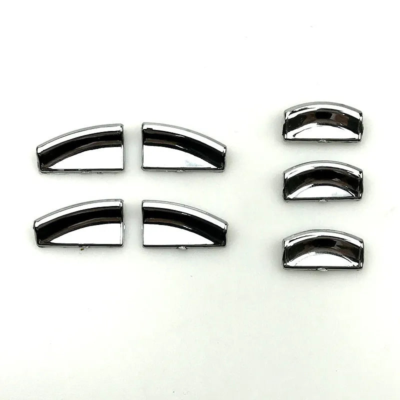 Black glitter window lift button decorative sticker for car interior modification