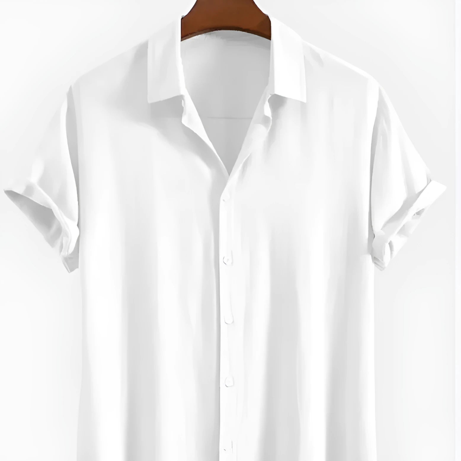 Men's loose fit short sleeve cardigan in solid colour for summer beachwear
