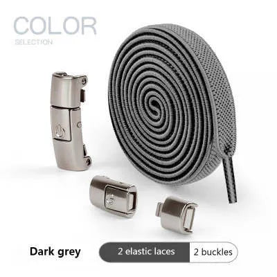 8mm wide press lock elastic shoelaces with flat profile and soft cotton construction