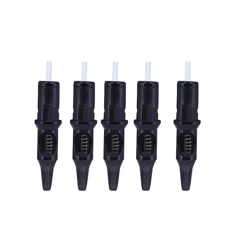 Tattoo integrated needle drawing tool with line, point and colour pen functions in a compact storage box.
