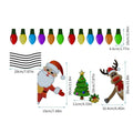 Christmas elk reflective magnetic car decoration sticker in medium size with cartoon design