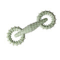 Blue TPR dog chew toy ring measuring 16cm in diameter for teething puppies