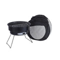 Small folding round ice stove with grill mesh, furnace leg and packaging bag for 1-2 people