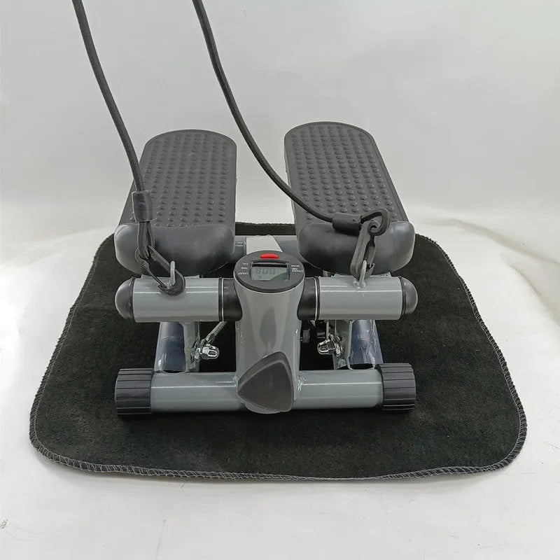 Silver gray hydraulic pedal machine for waist slimming and home fitness