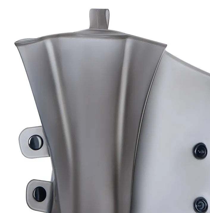 White PVC high top reusable shoe covers for women, shown on a foot, for water resistant protection.