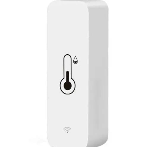 White WiFi Zigbee smart temperature and humidity sensor with Tuya compatibility