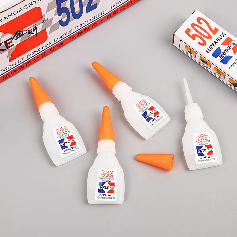 Shoe repair adhesive glue tube in 3g and 8g sizes for instant strong bonding of footwear