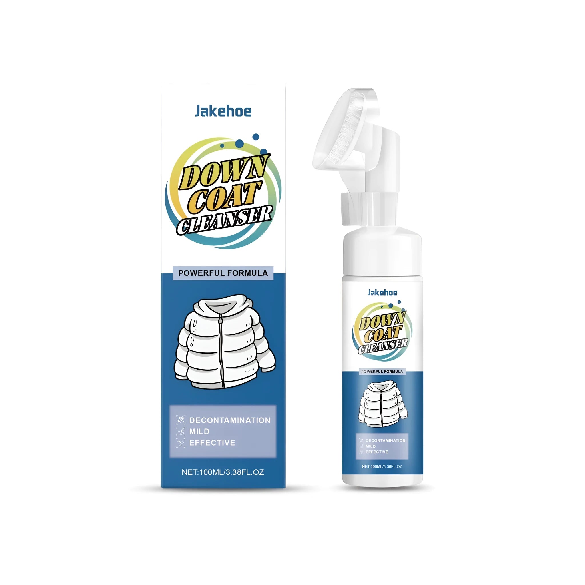 100ml down coat cleanser bottle for delicate feather and down jacket cleaning