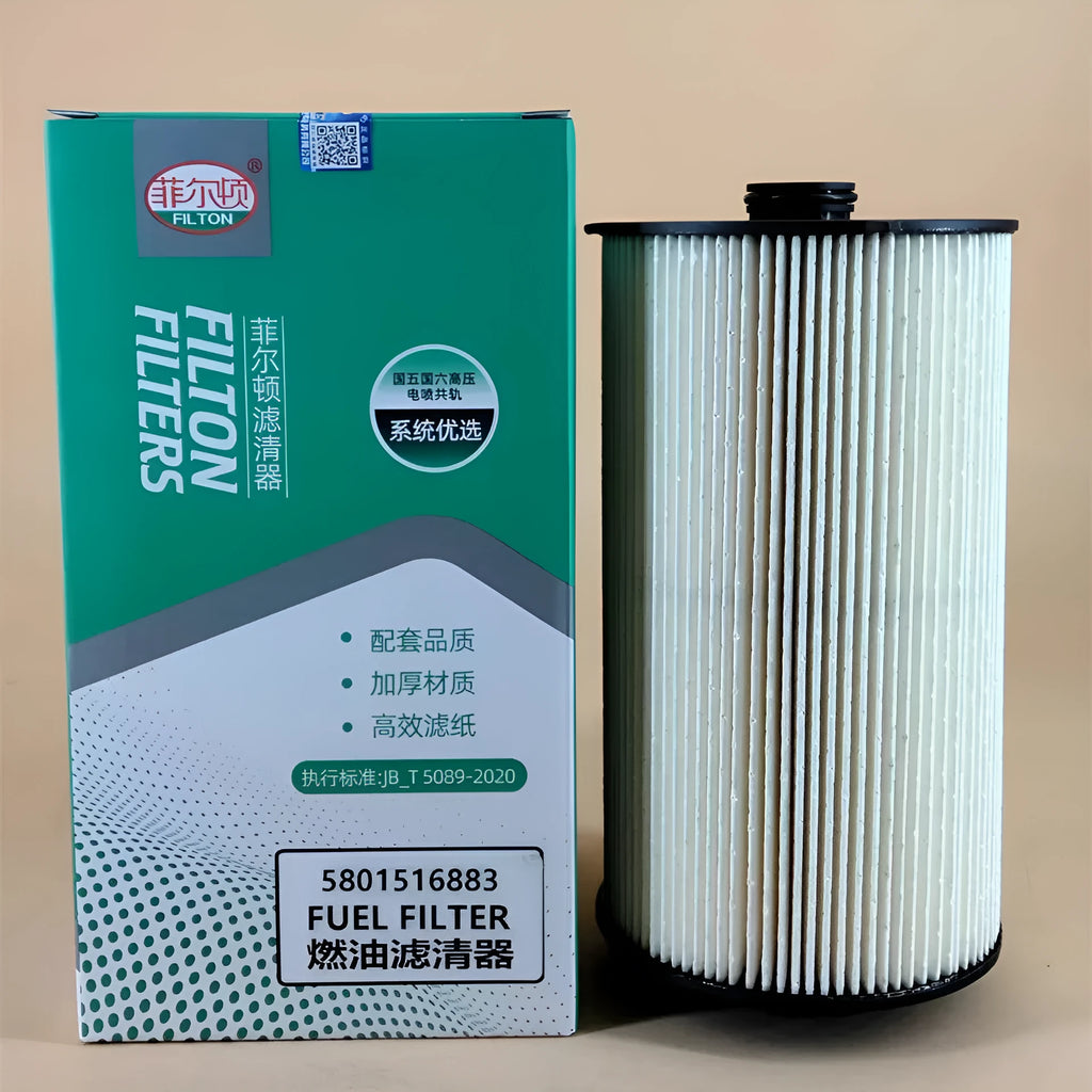 Iveco 5801516883 fuel filter cartridge with folding element construction
