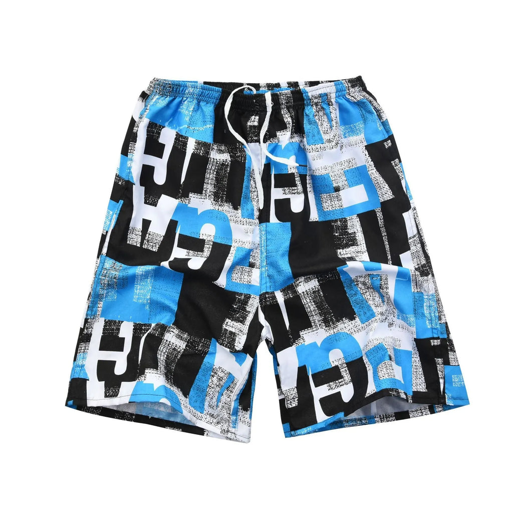 Men's floral print swimming trunks in multiple colour variations for pool and beach wear