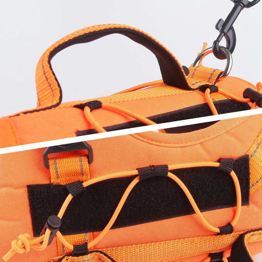 Reflective dog vest harness with hand-holding rope attachment in multiple colours and sizes