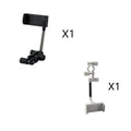 Black vehicle rearview mirror mobile phone bracket holding smartphone with ABS plastic construction