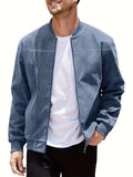 Men's plus size suede zip jacket in army green colour showing regular fit and cotton lining