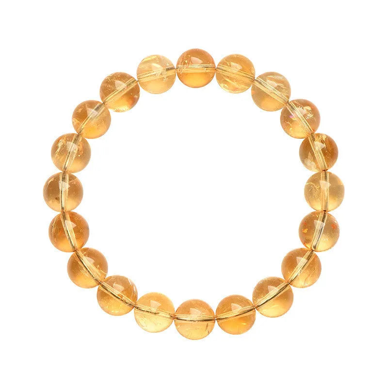 Natural yellow Asestelle citrine bracelet with geometrically shaped beads in multiple size options