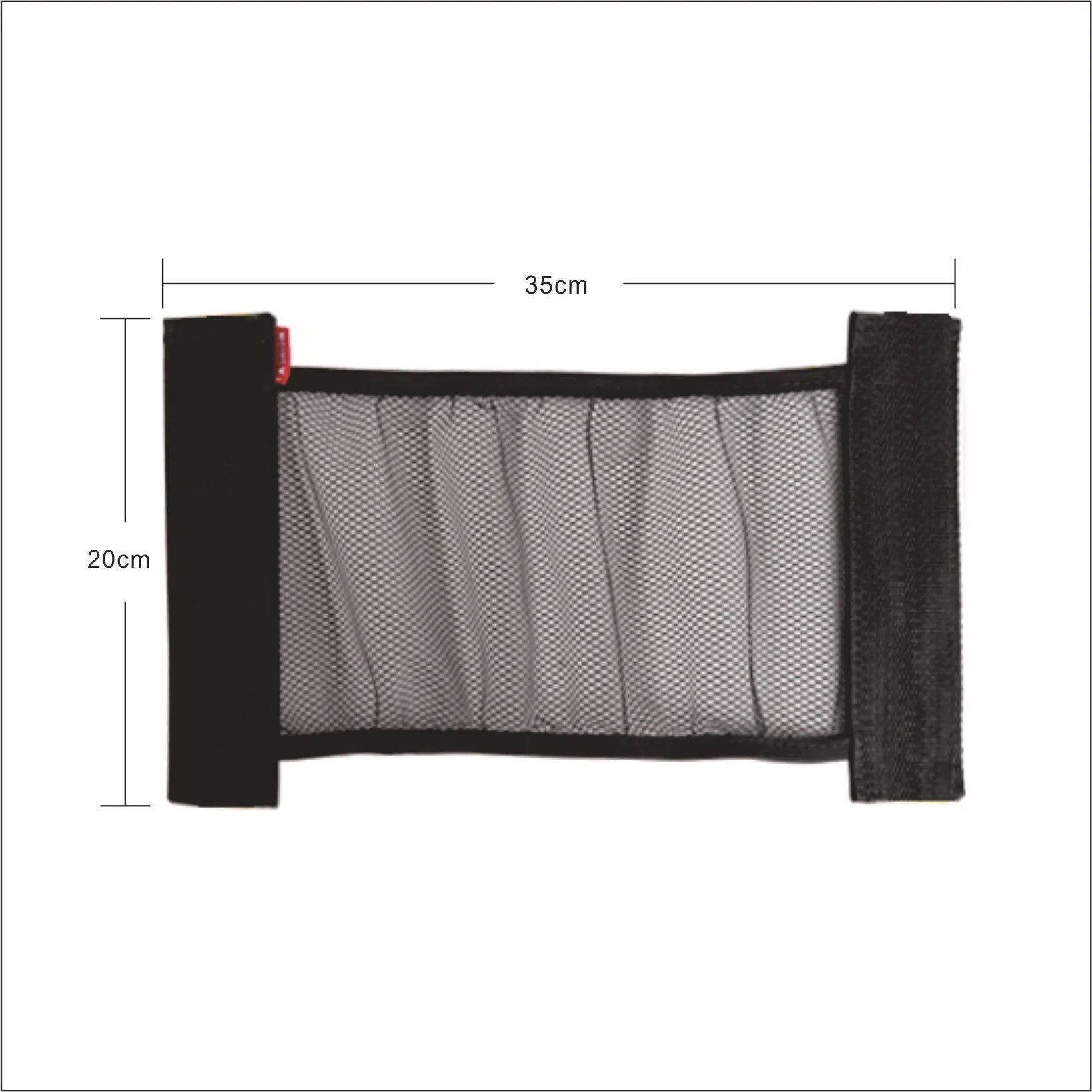 Polyester elastic storage net for car boot organisation in two size options.