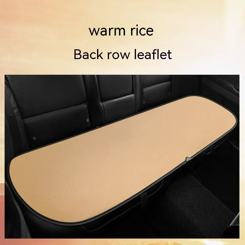 Car seat heating cushion with automatic temperature control in beige, black, and coffee colours