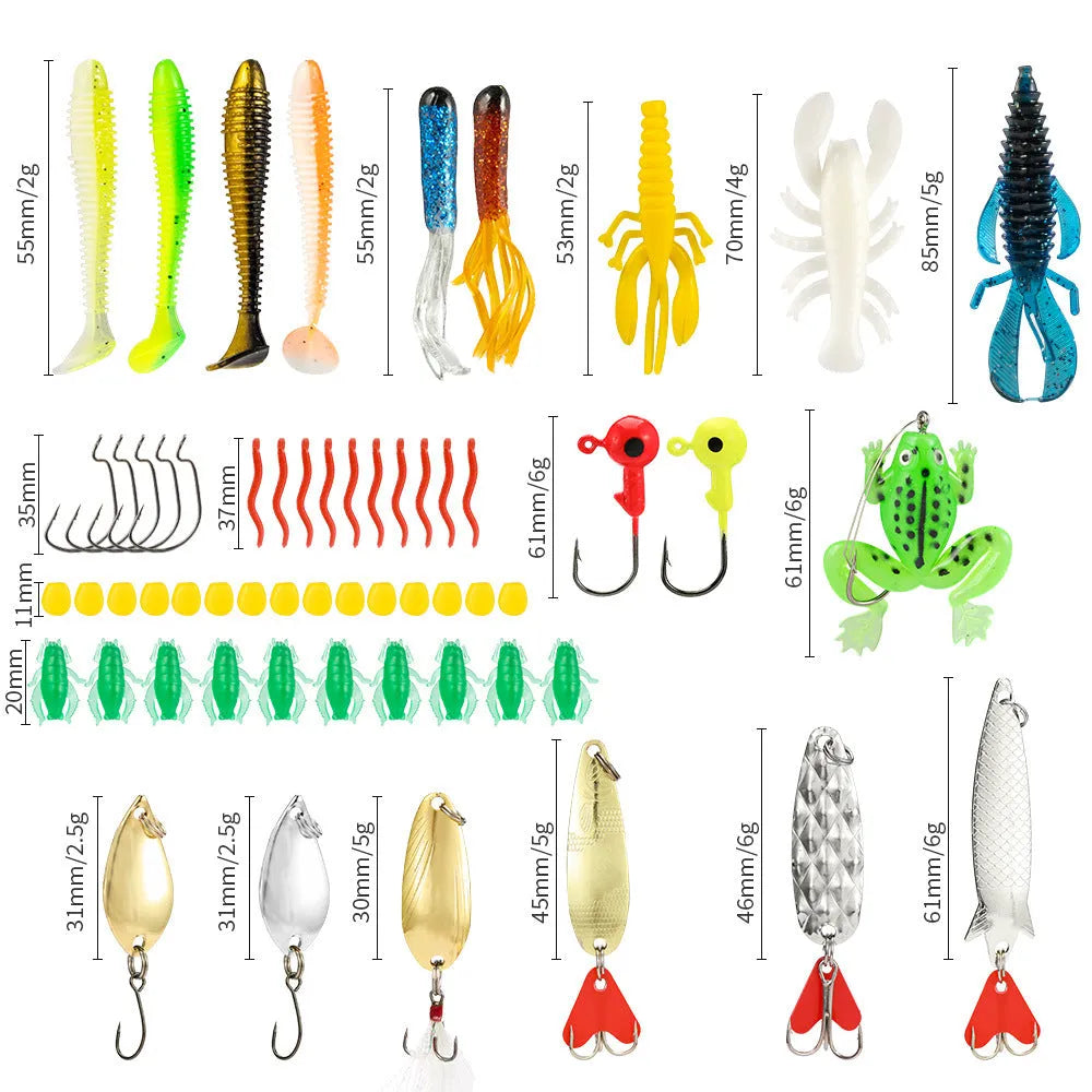 Christmas Mino Bog 24-piece metal fishing lure and bait blind box set in 01 style colour