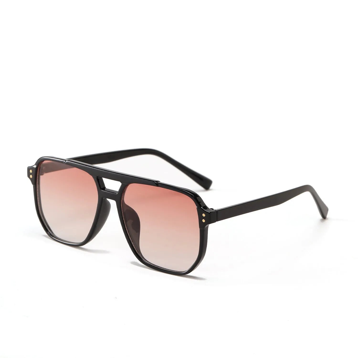 Square double beam full frame sunglasses for women with UV400 protection in various colour options.