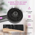 USB rechargeable electric head massager comb in black, grey or red with two-speed control.