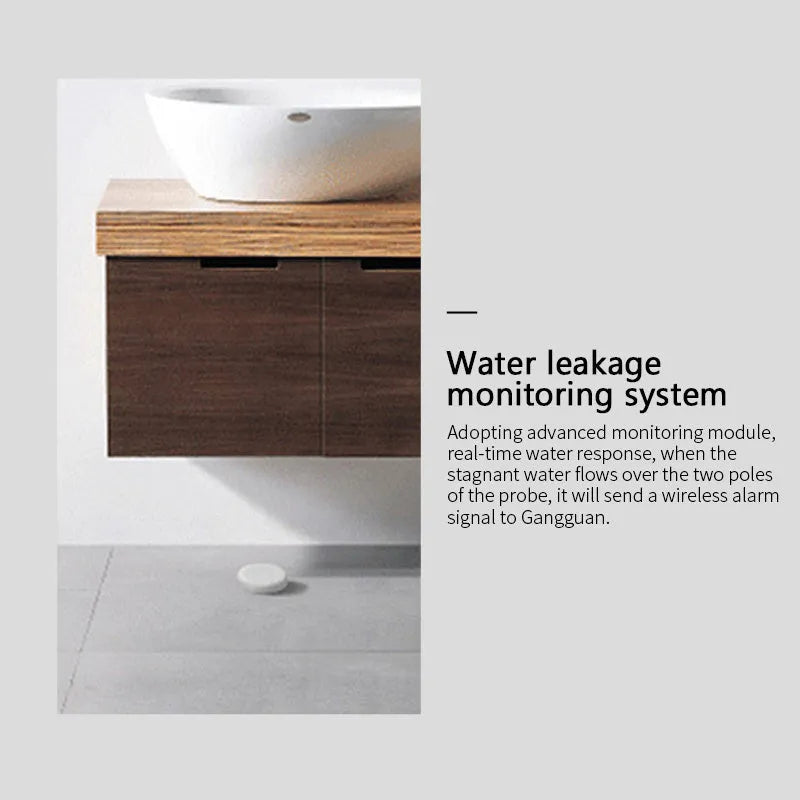 Zigbee wireless flood sensor water detector smart home device with FCC CE authentication