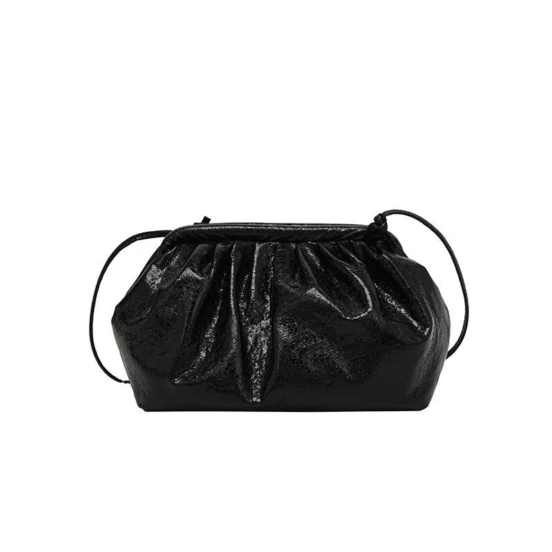 PU leather simple hair clip crossbody bag with organised compartments in multiple colour options