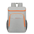 Large black outdoor backpack with thermal insulation function and curved shoulder straps for camping storage