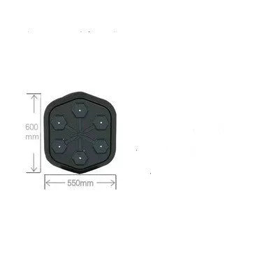 Black smart boxing machine with Bluetooth connection and Velcro target surface