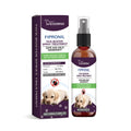 A 100ml bottle of pet pest spray with botanical extracts, measuring 3.7cm by 14.5cm.