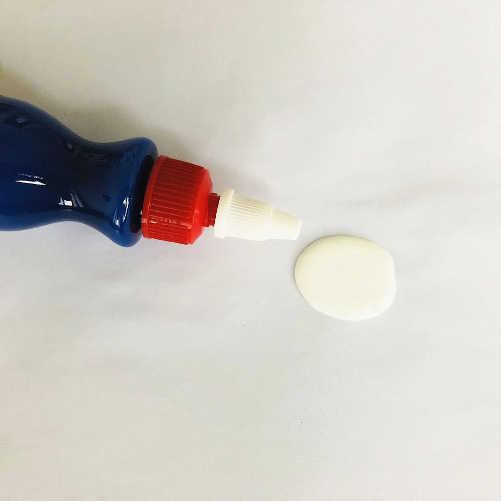 Blue automotive scratch repair agent with wiping tool for car paint restoration