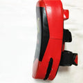 Black and red square boxing Sanda foot target pad with hand buckle on back