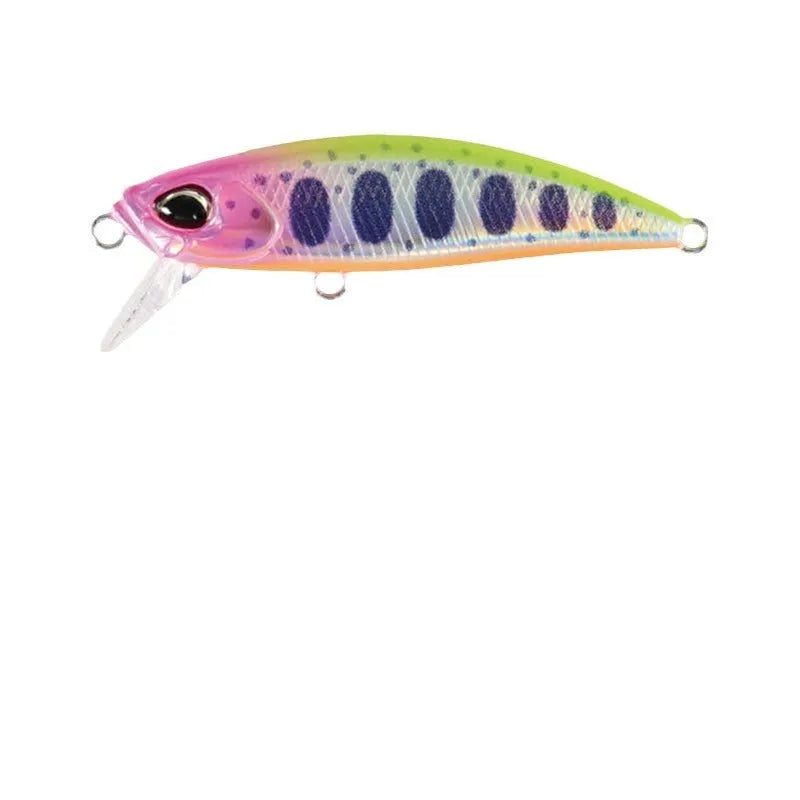 Tossing Japanese submerged Mino fishing lure for mandarin fish and snakehead