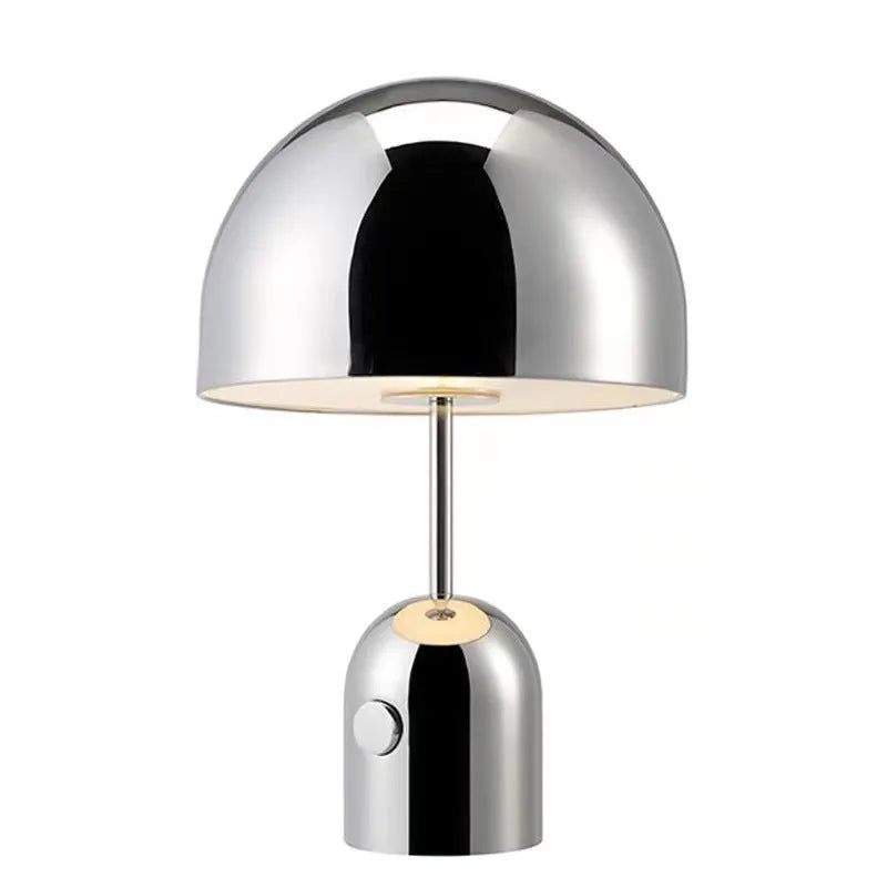 Post-modern metal table lamp in rose gold finish with 280x450mm dimensions
