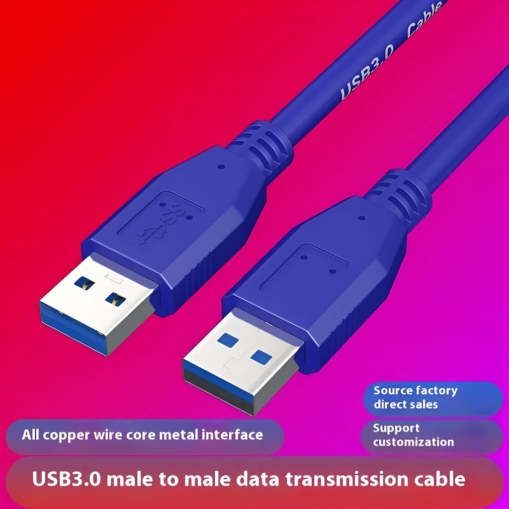 USB 3.0 A male to A male data cable for external hard drives with length options up to 5 metres