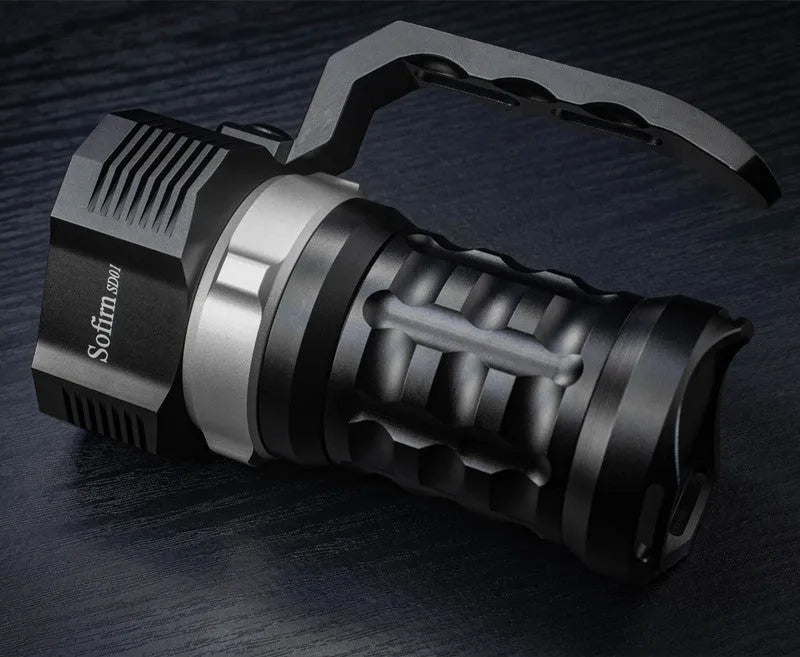 Aluminium alloy diving torch flashlight with 350+ lumens brightness for outdoor and underwater use