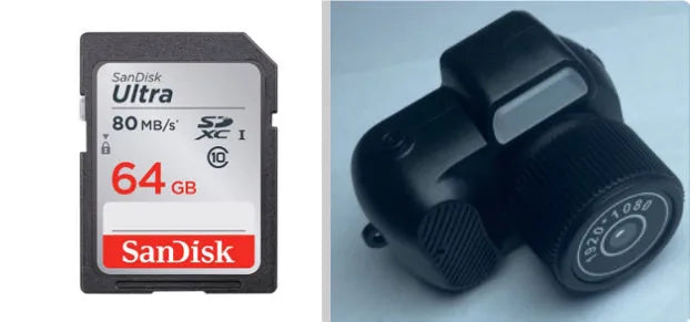 Black Y3000 HD outdoor sports camera with 0.96-inch screen showing compact size.