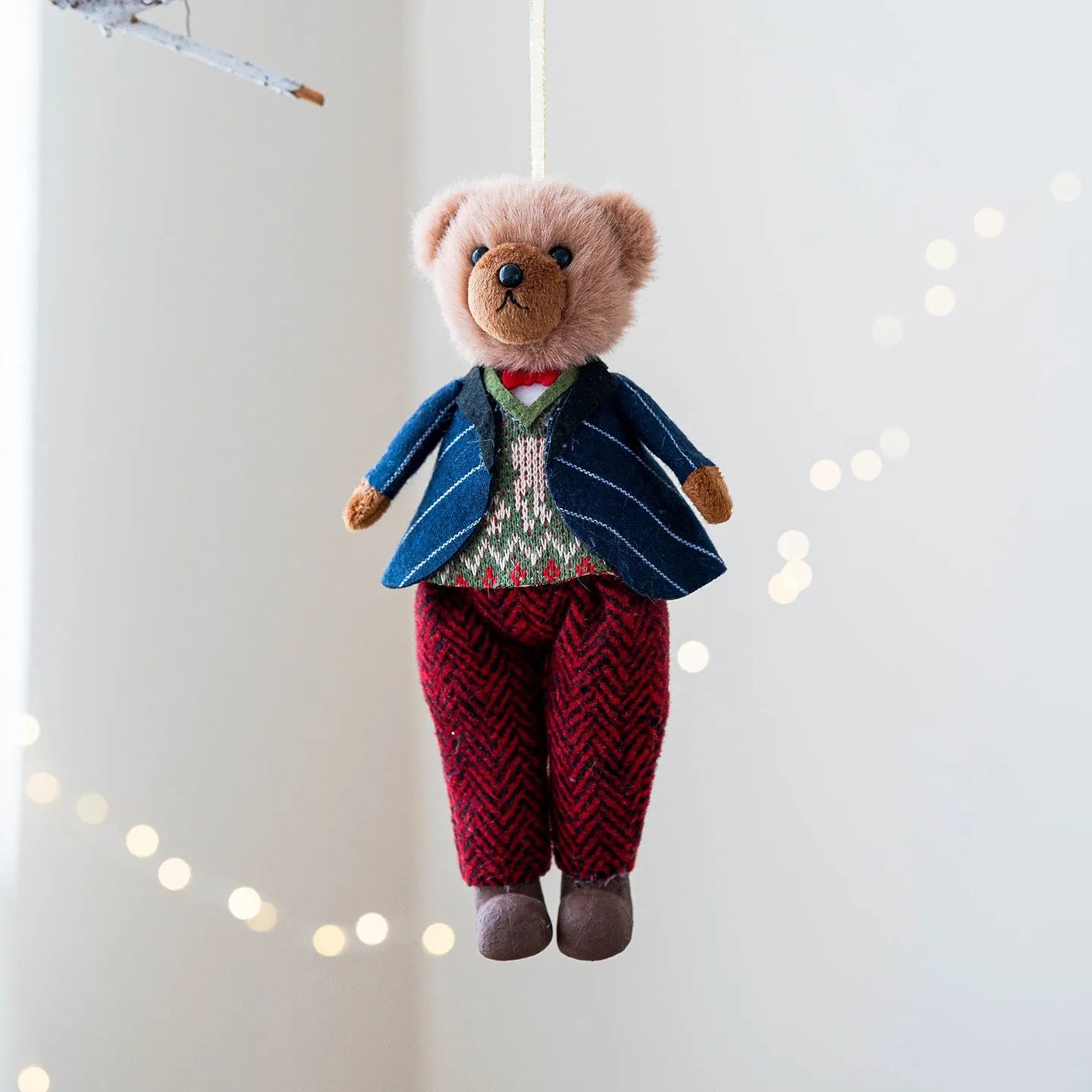 Cartoon plush bear doll couple set showing princess and gentleman variants in soft cloth material