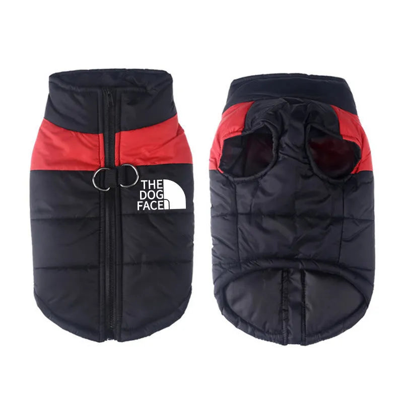 Waterproof cotton thermal dog vest coat in multiple colours and sizes