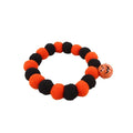 Halloween pumpkin design cat collar with metal buckle in three adjustable sizes