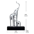 Fortune Bring Elephant decorative resin statue in bright gold electroplated finish with European styling