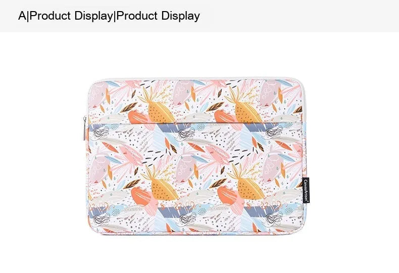 White waterproof PU leather laptop inner sleeve for 11 to 15 inch computers.